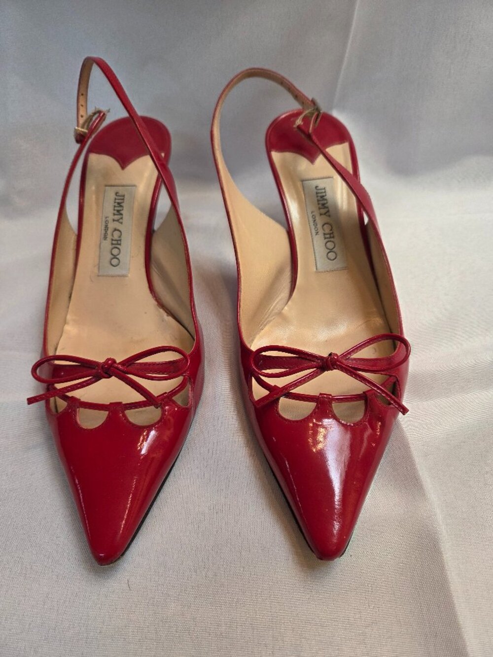 JImmy Choo Italian Red Patent Leather Heels